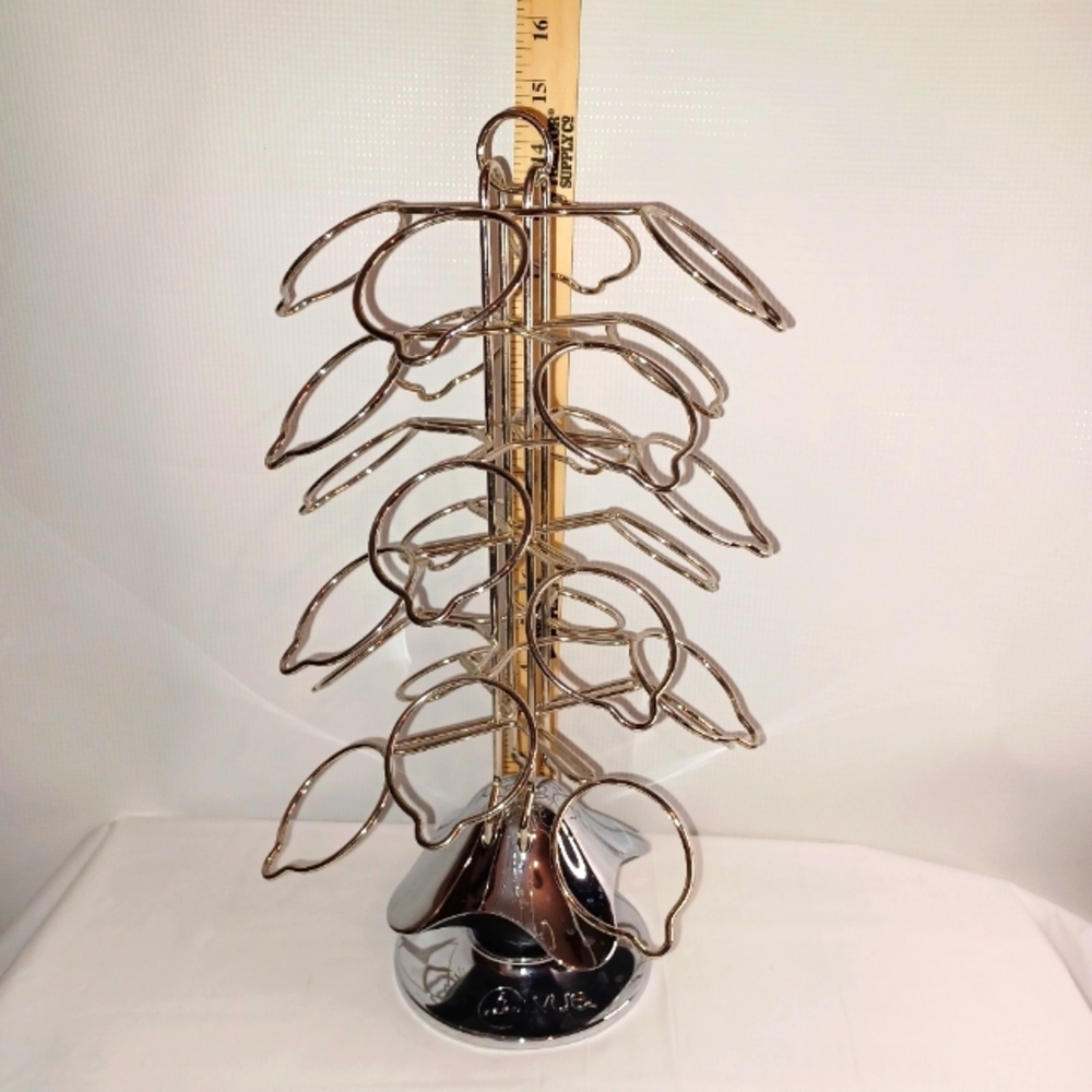 Keurig Vue Pak Coffee Pod Carousel Chrome Finished Spinning Coffee Pod Holder